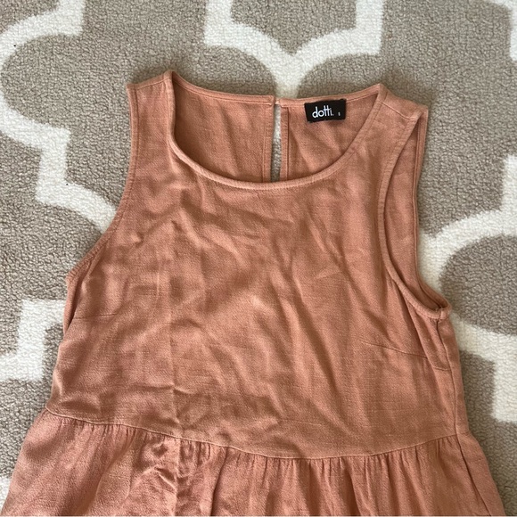 Tiered salmon color dress - Picture 4 of 5